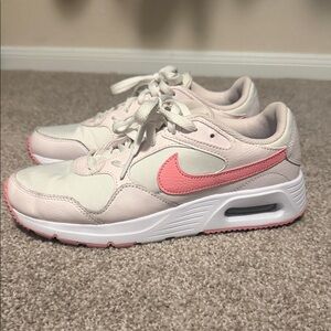 Nike Women's Pink and Cream Sneakers